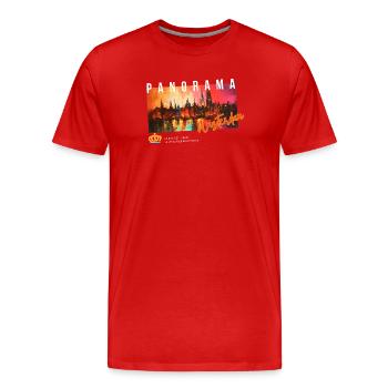 Panorama Amsterdam Palette - T-shirt bio Premium Homme - rouge - Devant - Damien (186cm)