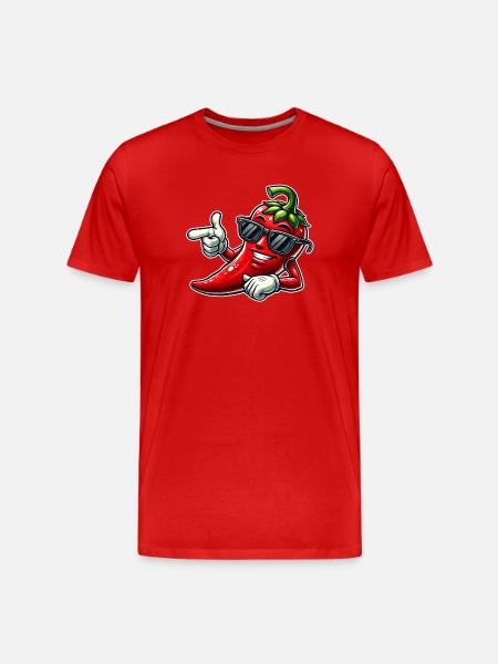Cool chili - Men's Premium Organic T-Shirt - red