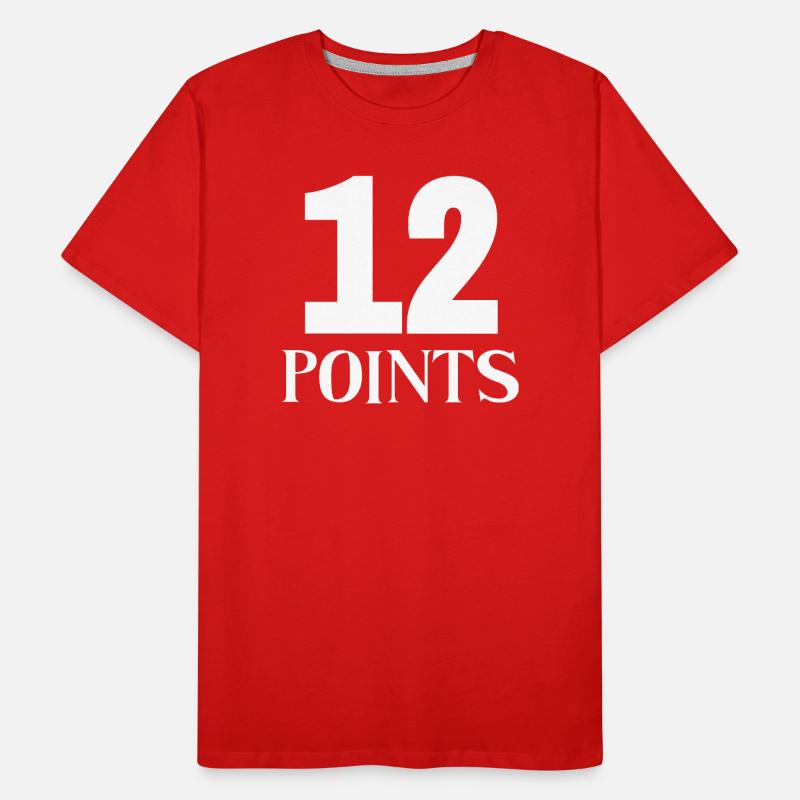 Concours Eurovision de la chanson 12 points T-shirt bio Premium Homme