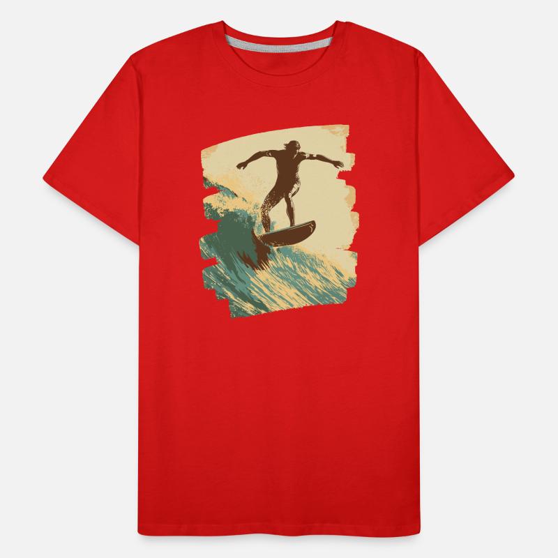 Surfer Männer Premium Bio T-Shirt