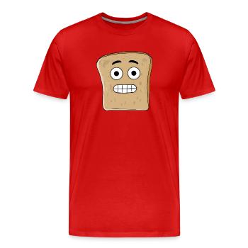 Tense bread - Men's Premium Organic T-Shirt - red - Front - Damien (186cm)