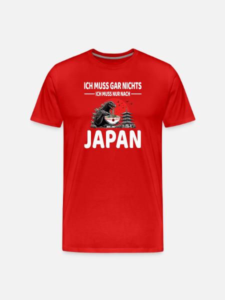 Japan - Männer Premium Bio T-Shirt - Rot