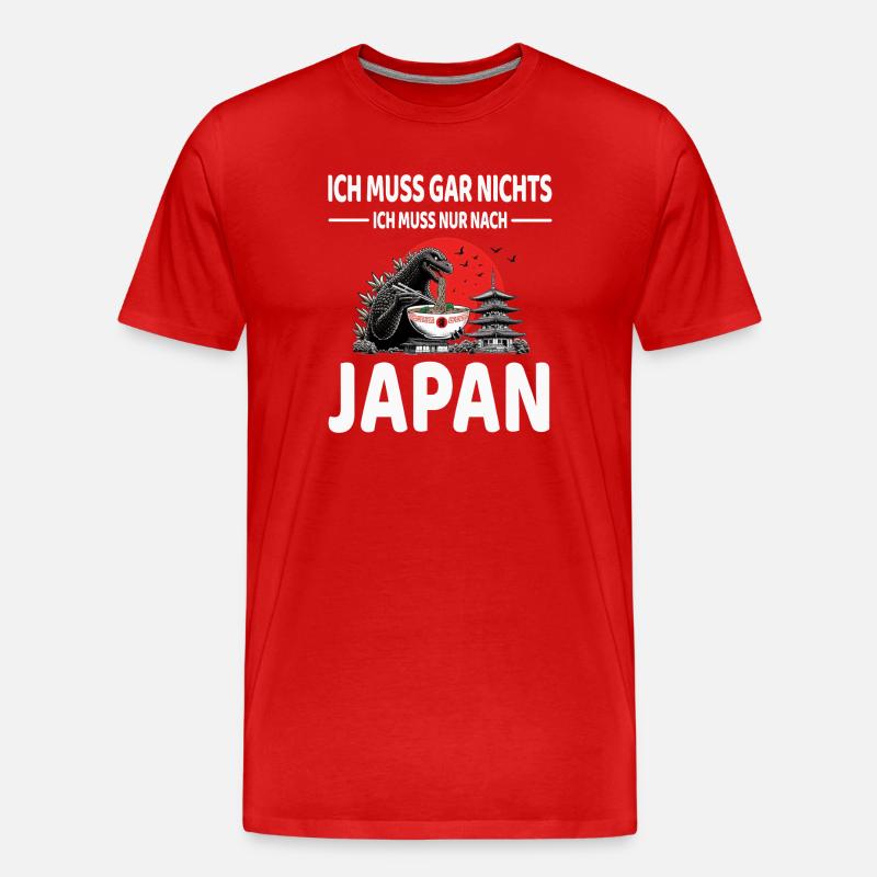 Japan - Männer Premium Bio T-Shirt - Rot
