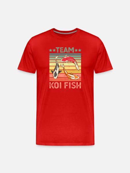 Koi Fish - Men's Premium Organic T-Shirt - red
