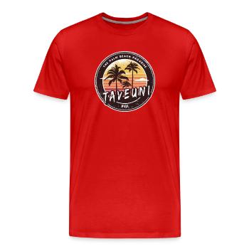 Taveuni – Fiji's Tropical Paradise - Men's Premium Organic T-Shirt - red - Front - Damien (186cm)
