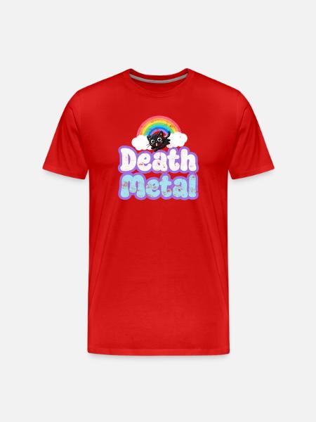 Death Metal - Männer Premium Bio T-Shirt - Rot