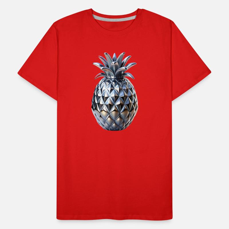 Chrome Pineapple Men's Premium Organic T-Shirt