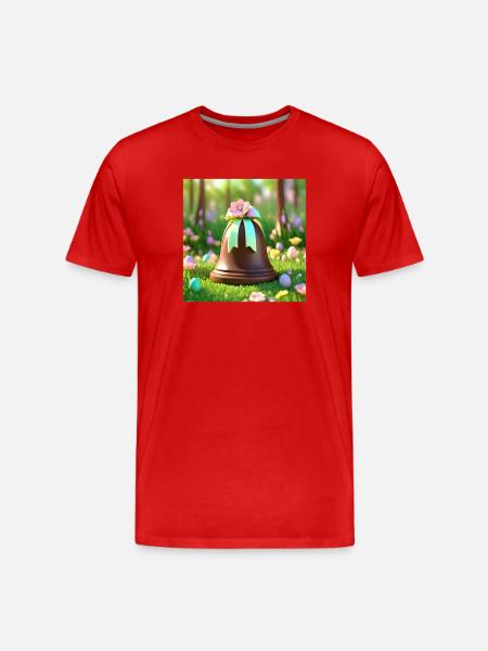 Easter, Happy Easter, Happy Easter - Men's Premium Organic T-Shirt - red