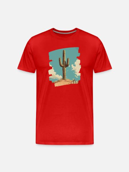 Cactus - T-shirt bio Premium Homme - rouge