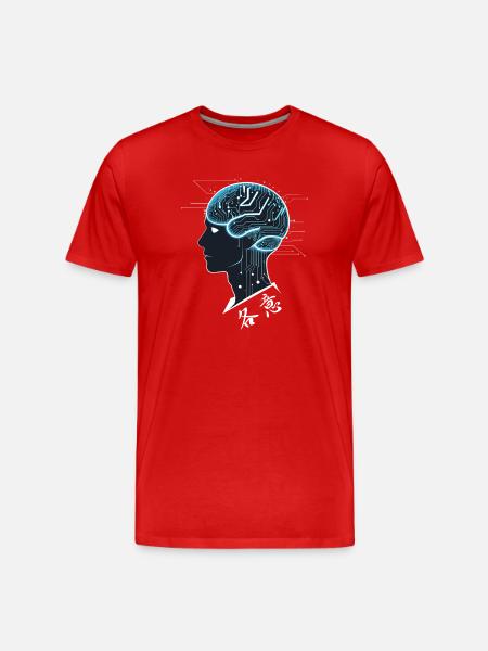 Brain AI - Men's Premium Organic T-Shirt - red