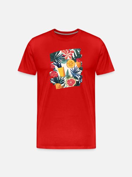 Summer - Men's Premium Organic T-Shirt - red