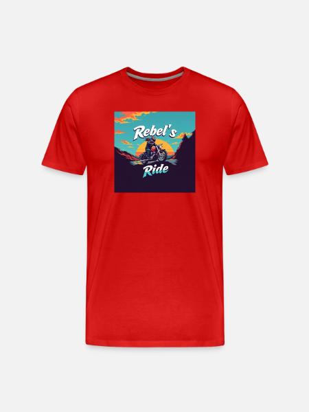 Rebel s Ride - T-shirt bio Premium Homme - rouge