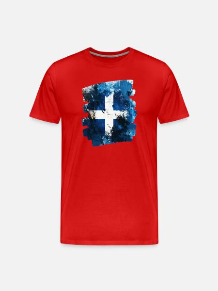 Finnish flag Finland - Men's Premium Organic T-Shirt - red