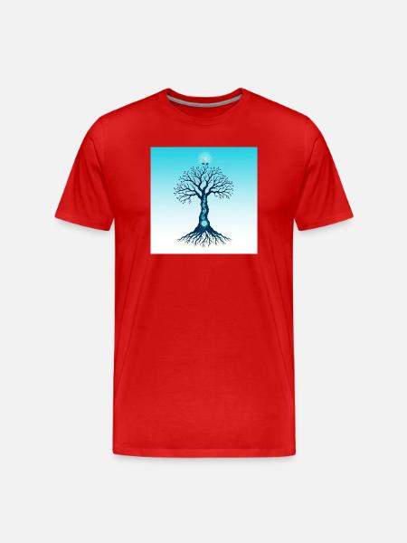 Spiritual Tree - T-shirt bio Premium Homme - rouge