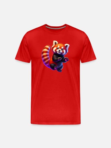 Petit panda - T-shirt bio Premium Homme - rouge