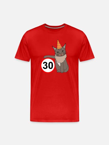 Birthday 30 - Men's Premium Organic T-Shirt - red