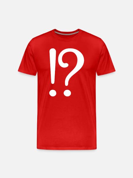 Abstract Ocean Wave Pattern T-Shirt - Men's Premium Organic T-Shirt - red