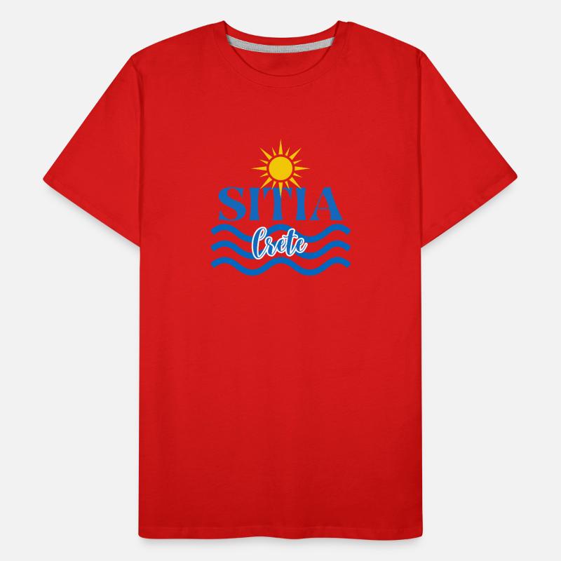 Soleil et ondes de Crète T-shirt bio Premium Homme