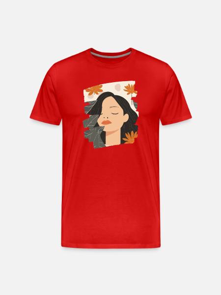 Relax Meditation Selfcare Me-Time - Men's Premium Organic T-Shirt - red