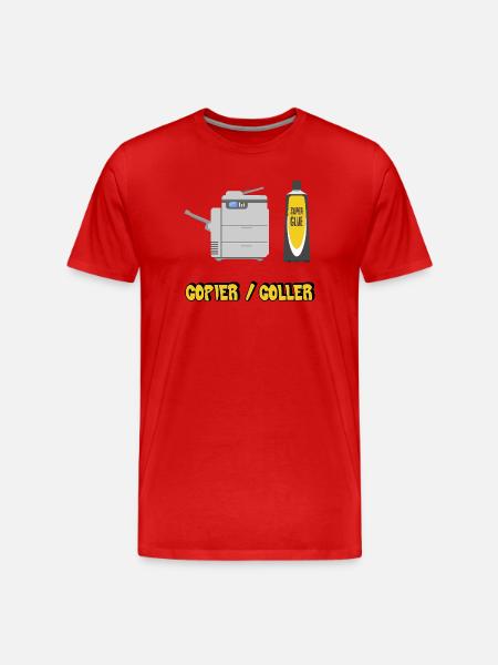 Copy and paste - Men's Premium Organic T-Shirt - red