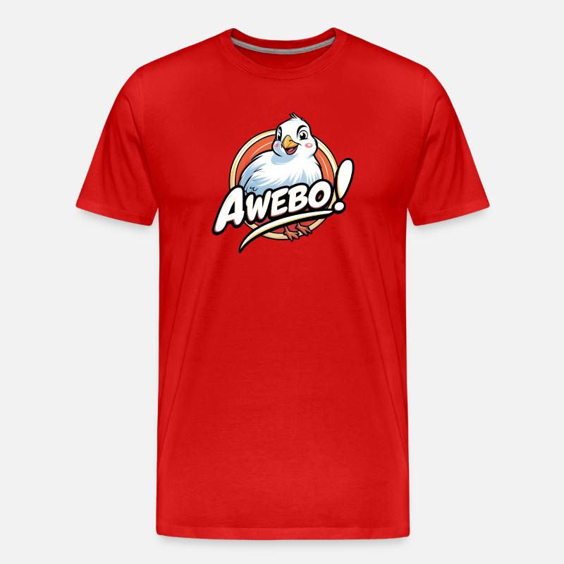 Awebo - Männer Premium Bio T-Shirt - Rot
