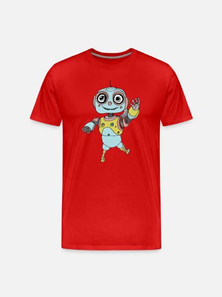 Compagnon cosmique - T-shirt bio Premium Homme - rouge
