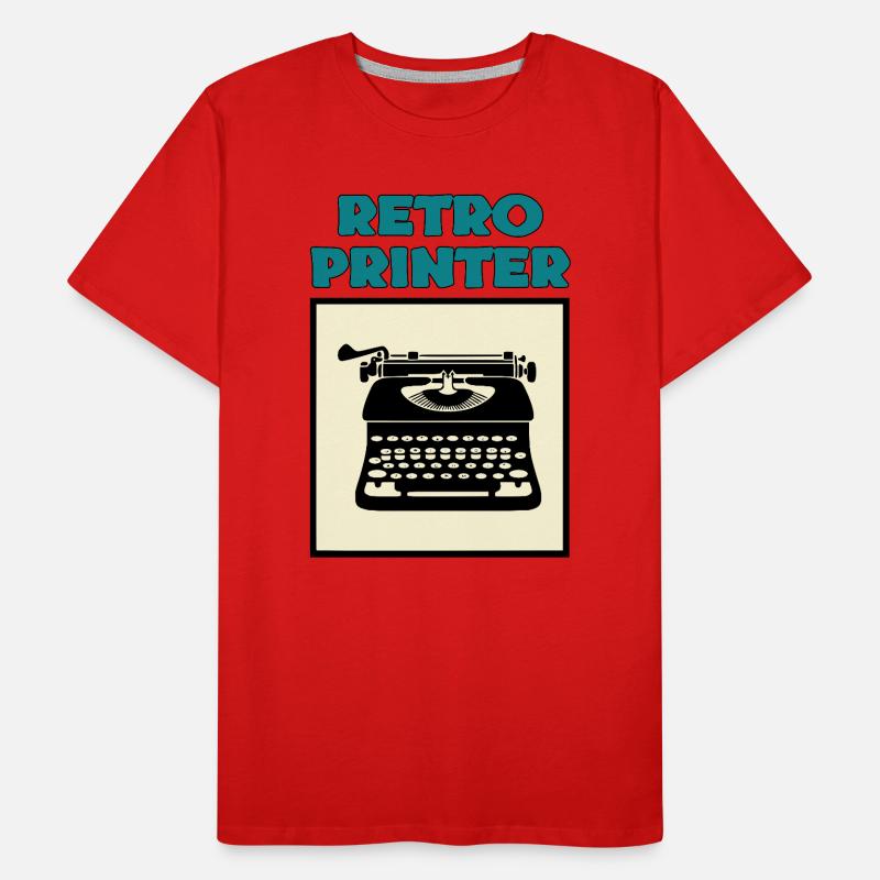 Retro printer T-shirt bio Premium Homme