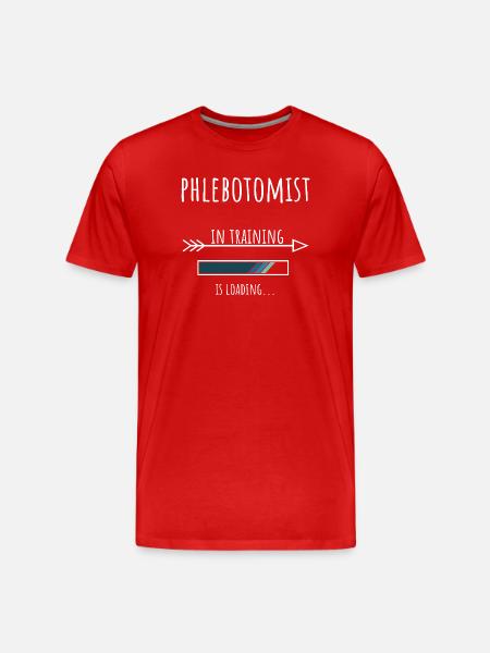 Phlebotomist in Training Profession Gift - Men's Premium Organic T-Shirt - red