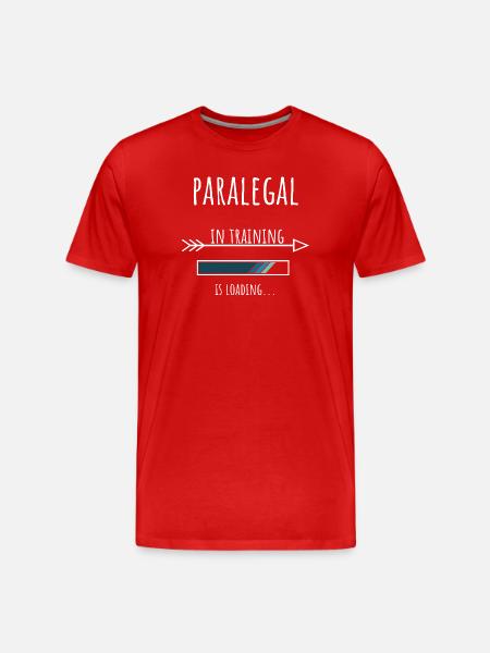 Paralegal in Training Profession Gift - Men's Premium Organic T-Shirt - red
