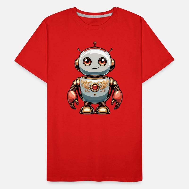 Robot Männer Premium Bio T-Shirt