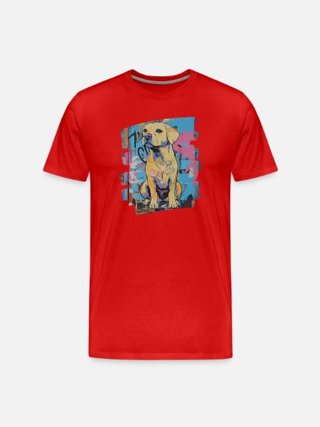 Labrador - T-shirt bio Premium Homme - rouge