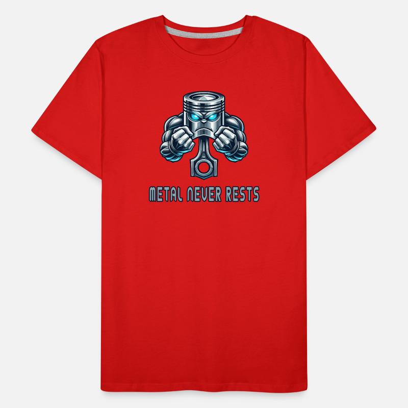 Conception de puissance du piston T-shirt bio Premium Homme