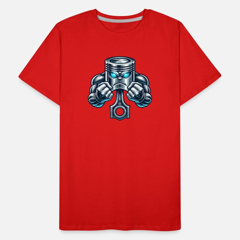 Muscle piston design Men's Premium Organic T-Shirt
