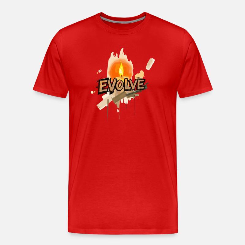 Weiterentwickeln - Männer Premium Bio T-Shirt - Rot