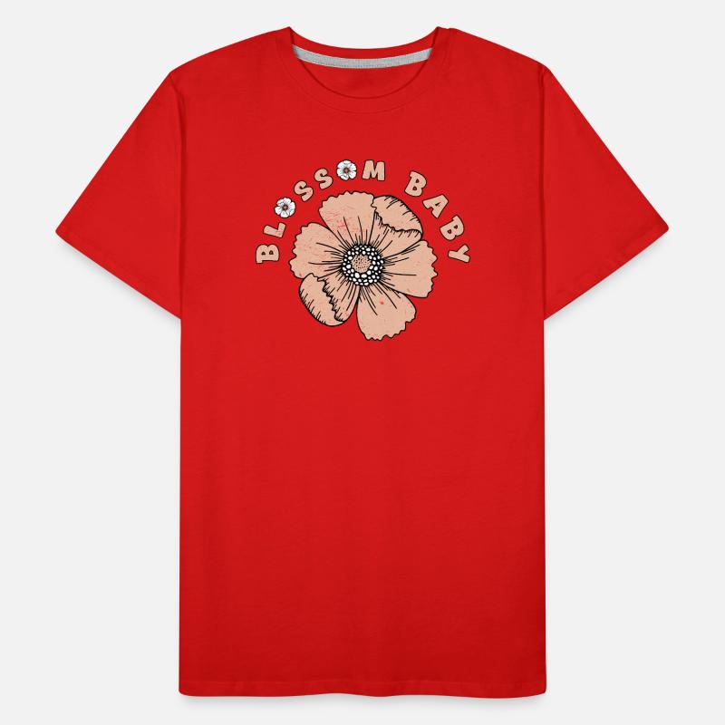 Jolie fleur - Conception de fleur de printemps mignonne T-shirt bio Premium Homme