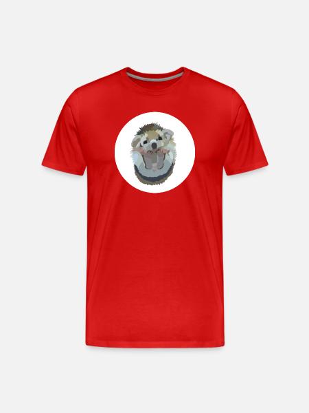 Ida Igel - Men's Premium Organic T-Shirt - red