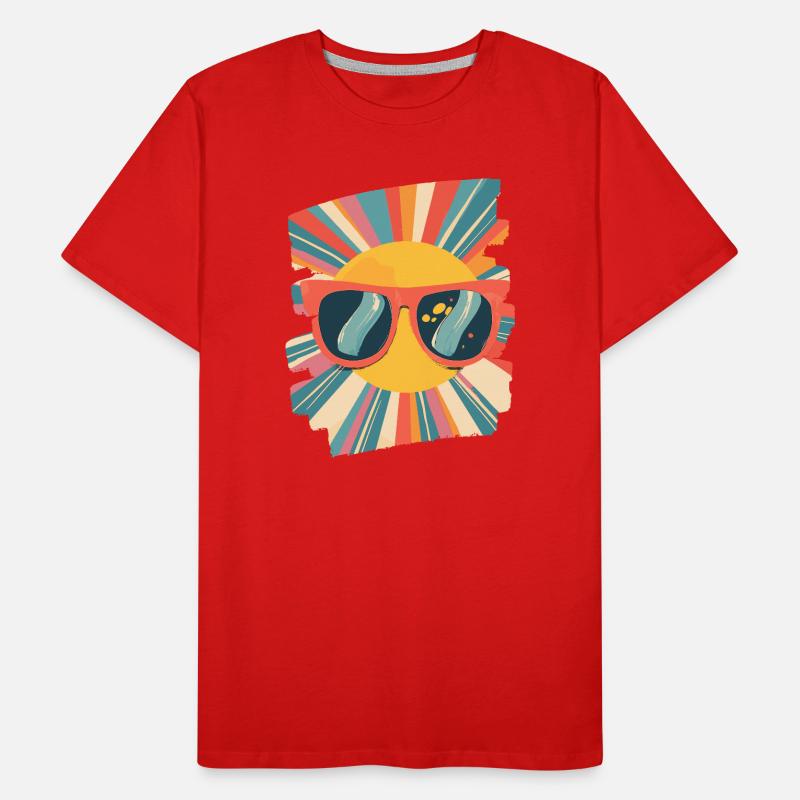 Soleil d’été Rétro T-shirt bio Premium Homme