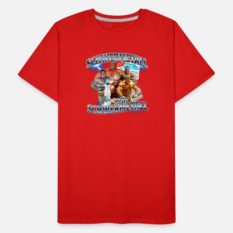 Nur Schwermetall hebt Schwermetall Männer Premium Bio T-Shirt