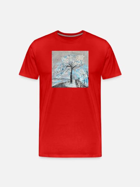 winter - Men's Premium Organic T-Shirt - red