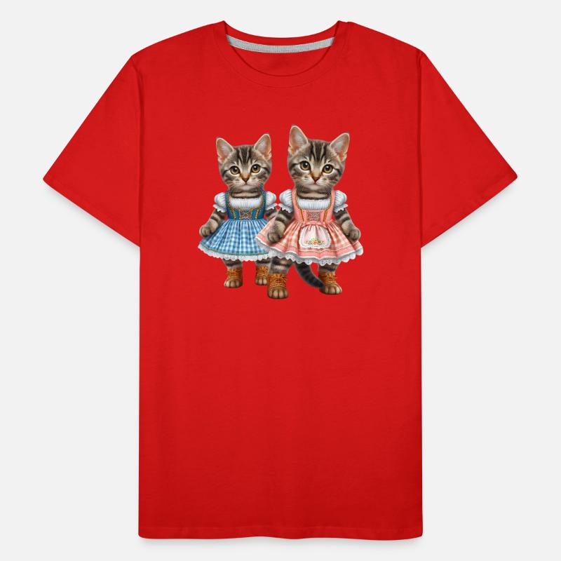 Chatons Dirndl T-shirt bio Premium Homme