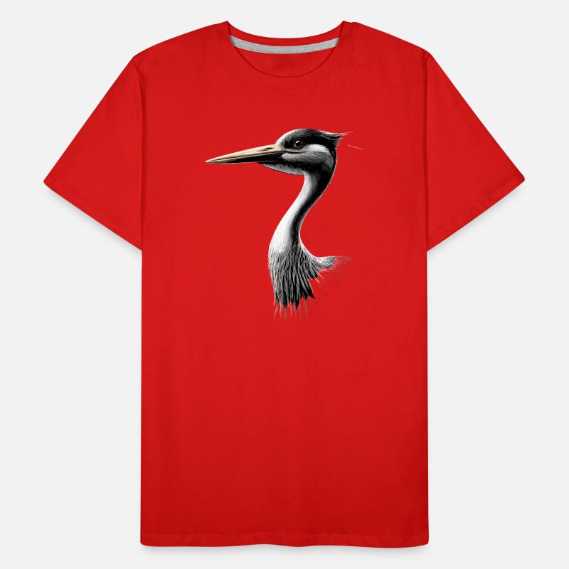 Amoureux des cigognes Cigognes blanches Cigognes géantes Cigognes T-shirt bio Premium Homme