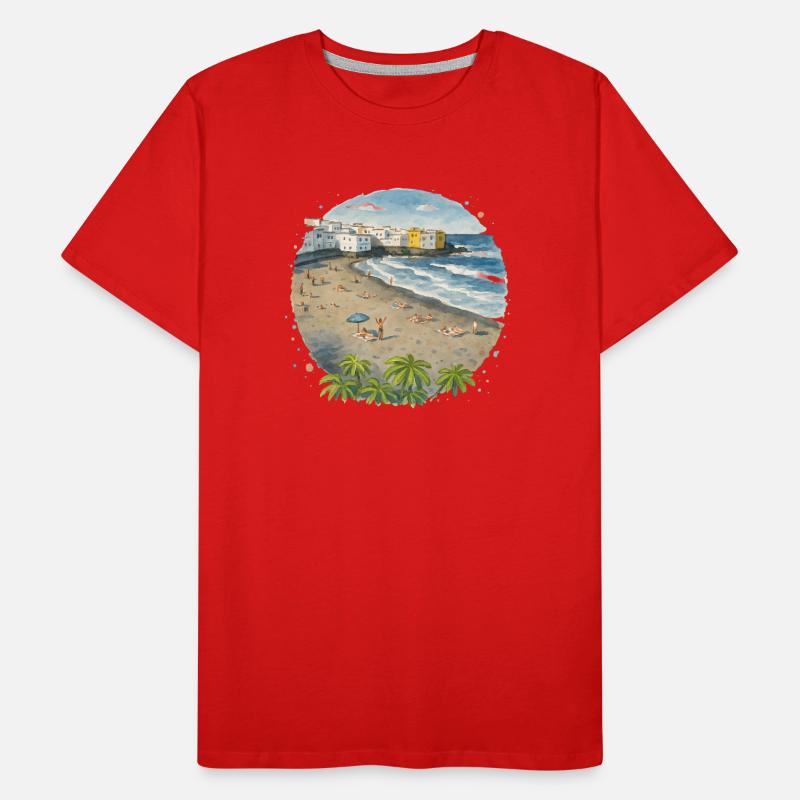 Beach Men's Premium Organic T-Shirt