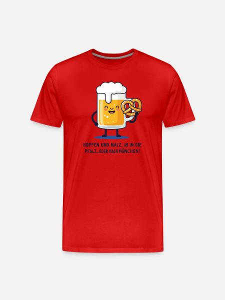 Bierfest - Männer Premium Bio T-Shirt - Rot