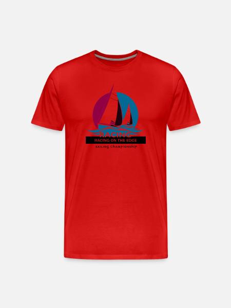 Course de voiliers - T-shirt bio Premium Homme - rouge