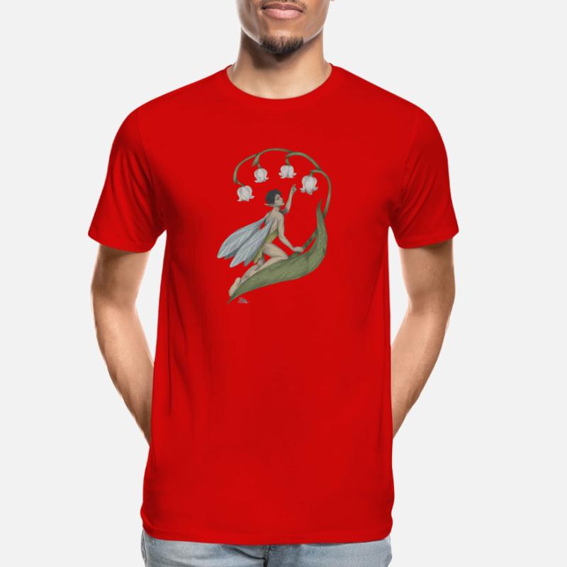 Pixie mit Maiglöckchen Männer Premium Bio T-Shirt