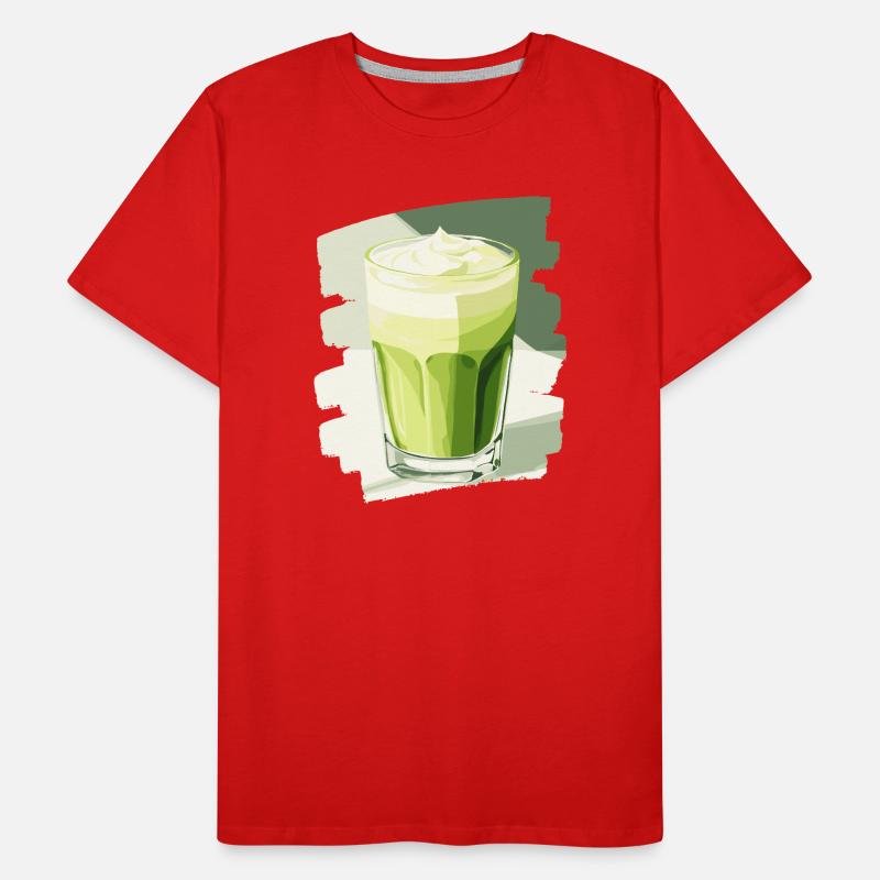 Matcha Latte Lover Thé vert T-shirt bio Premium Homme