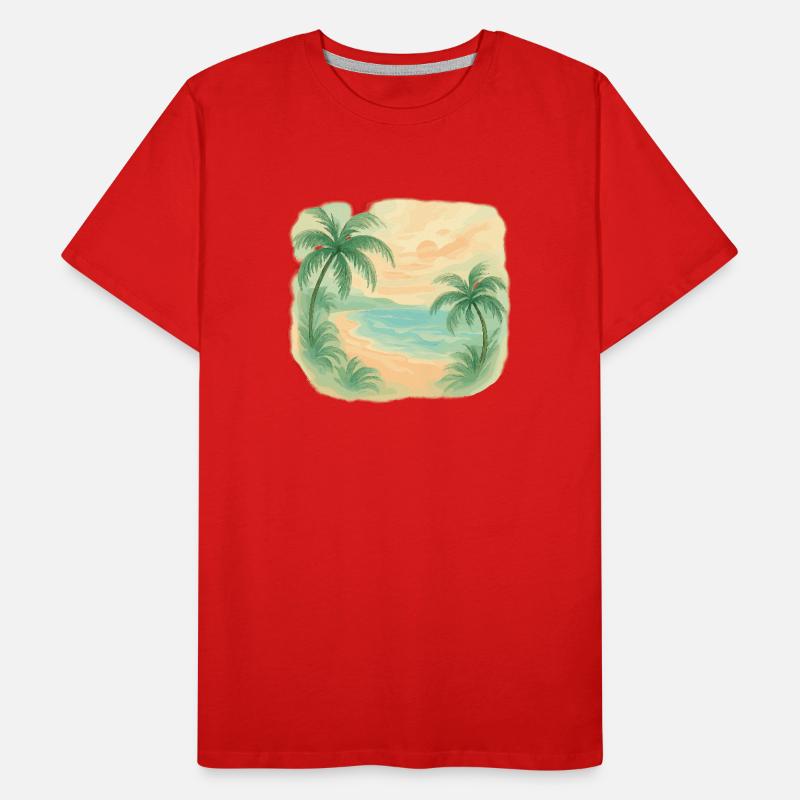 Tropical beach magic Men's Premium Organic T-Shirt