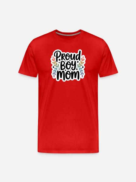 Maman fière - T-shirt bio Premium Homme - rouge