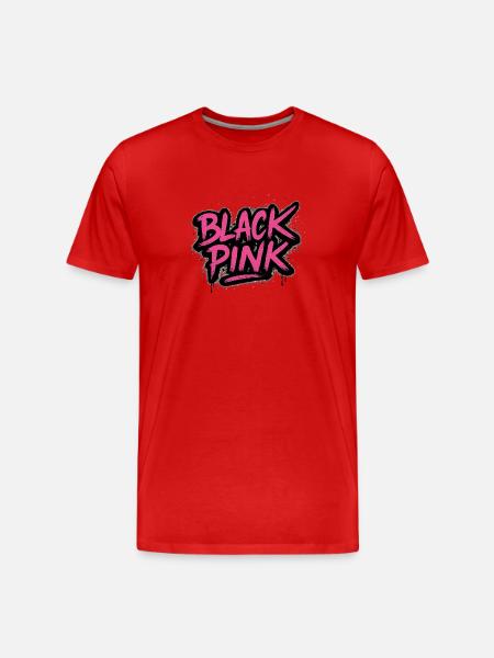 Noir rose - T-shirt bio Premium Homme - rouge
