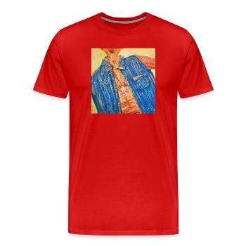 Nemo - T-shirt bio Premium Homme - rouge - Devant - Damien (186cm)